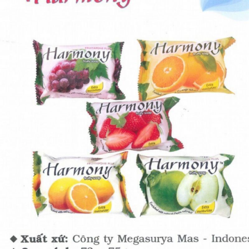 Combo 5 cục xà bông Harmony 75g