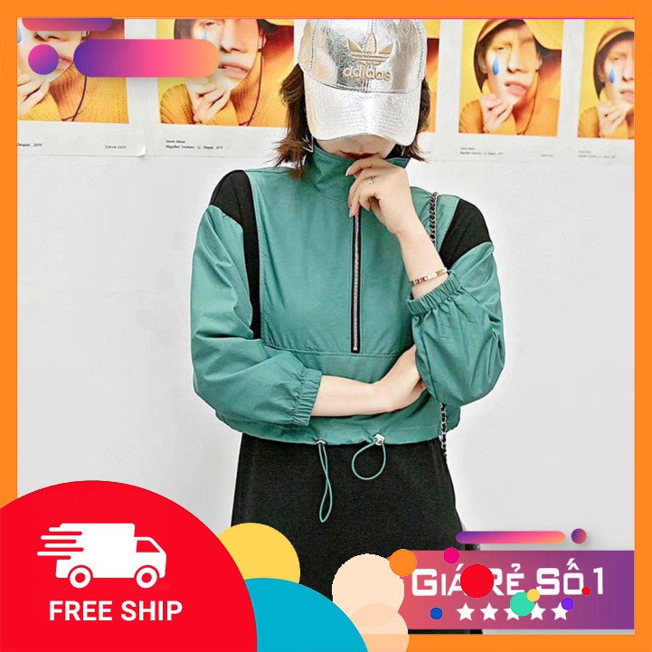 𝗡𝗘𝗪 𝗔𝗥𝗥𝗜𝗩𝗔𝗟  ÁO KHOÁC DÙ Lửng A770 (Cổ Zip)