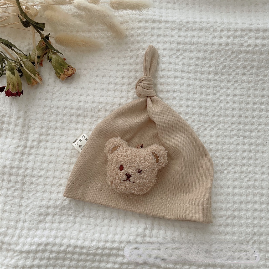 Tất/Mũ họa tiết gấu đáng yêu dành cho bé