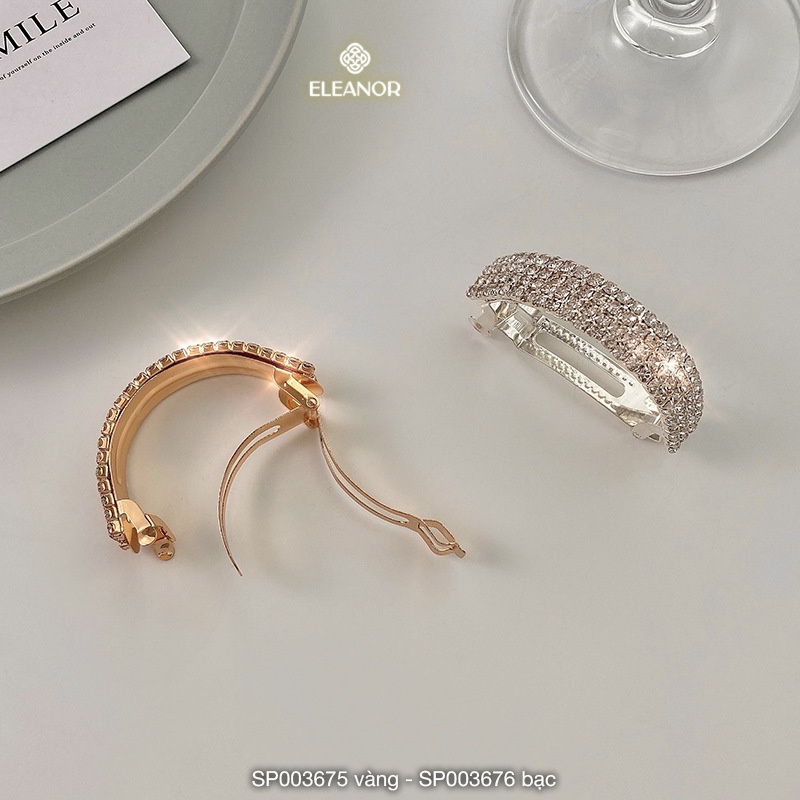Kẹp tóc nữ Eleanor Accessories đính đá lấp lánh phụ kiện tóc 3675