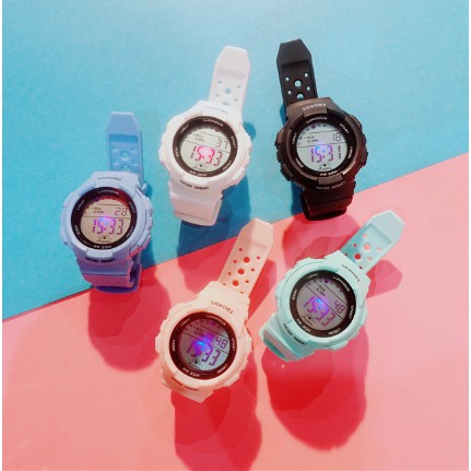 [Mã FAMARAL2 giảm 10K đơn 50K]ĐỒNG HỒ NỮ DÂY CAO SU SHHORS THỂ THAO WEEK ALARM D332 NHỎ XINH HÀN QUỐC | BigBuy360 - bigbuy360.vn