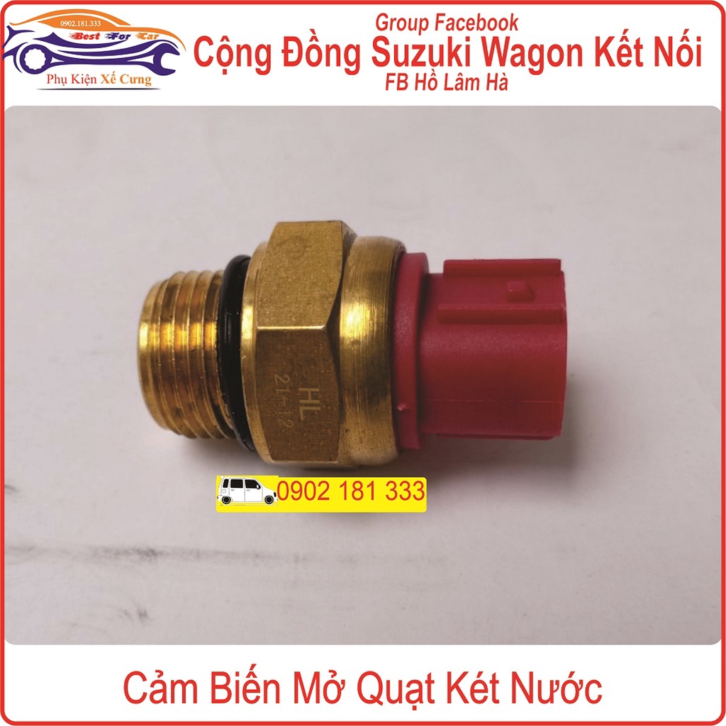 Cảm Biến Mở Quạt Két Nước + Báo Nhiệt Độ Nước Suzuki Wagon R+