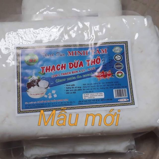 1kg thạch dừa thô bến tre Minh Tâm