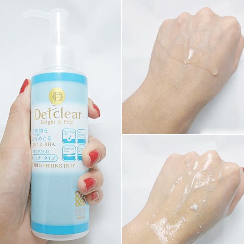Tẩy tế bào chết cho da mặt nhạy cảm Detclear Bright & Peel – Fruits Peeling Jelly 58ml | BigBuy360 - bigbuy360.vn
