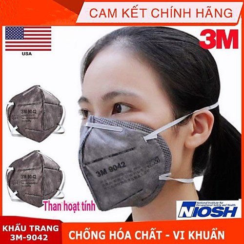 1 chiếc khẩu trang nam nữ lọc bụi PM2.5 3M 9001 giá rẻ của Mỹ