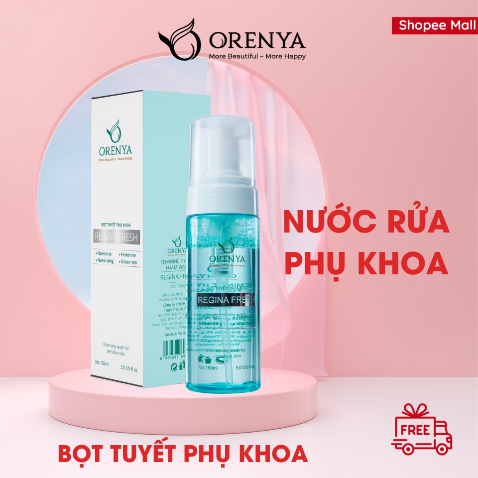 Nước rửa phụ khoa 150ml / Dung dịch vệ sinh phụ nữ Orenya Làm sạch dịu nhẹ, chăm sóc vùng kín - ORENYA TPHCM