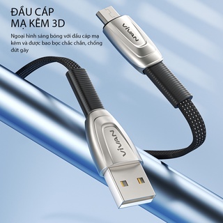 [BH 1 Năm] Cáp Sạc Nhanh Type-C/ MICRO VIVAN BTK-CS/ BTK-MS 3A 1m