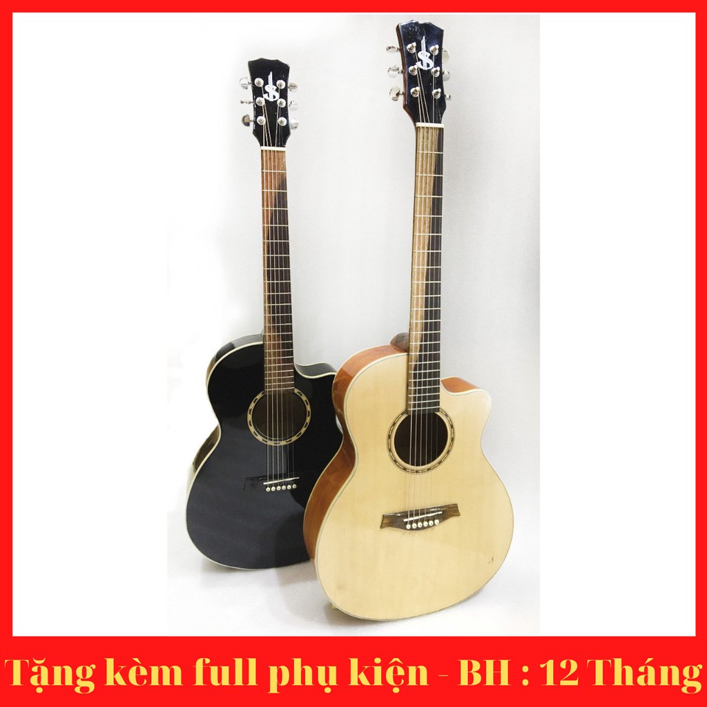 Guitar accoustic 2 màu ( sáng , tối ) giảm giá rẻ cho học sinh , sinh viên , có ty chỉnh