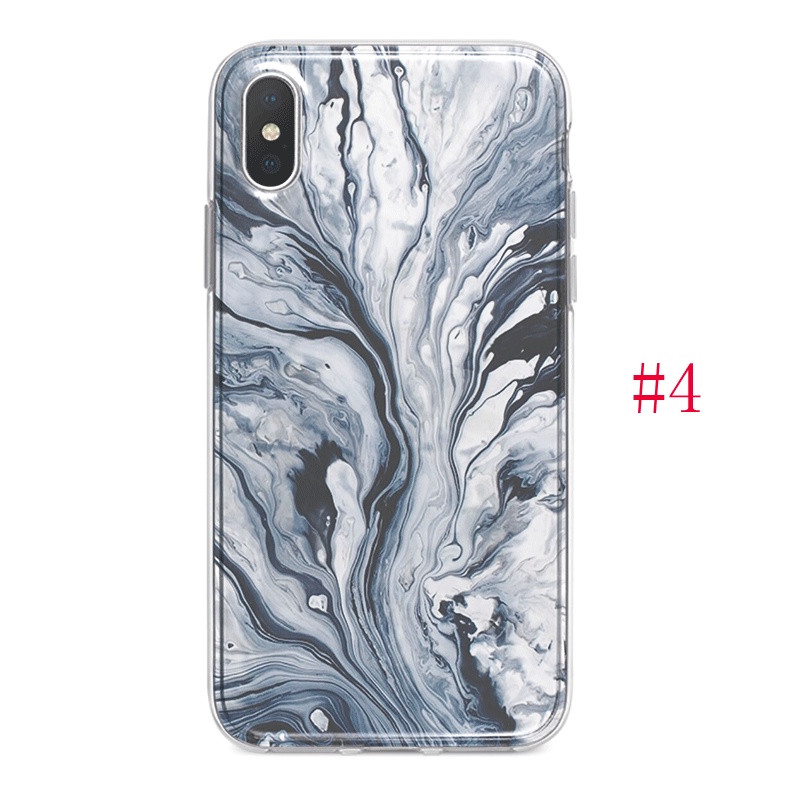 Ốp Điện Thoại Silicon Mềm Họa Tiết Vân Đá Cẩm Thạch Cho iPhone 11 Pro Max X XR XS Max