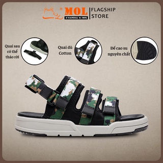 Giày Sandal Vento Unisex Nam Nữ 3 Quai Ngang Êm Bền Phù Hợp Đi Học Đi Làm Đi Du Lịch Màu Xanh Lính Mã NV1001