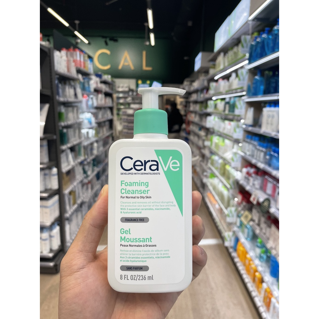 Sữa rửa mặt Cerave ĐỦ BILL ĐI AIR BẢN PHÁP