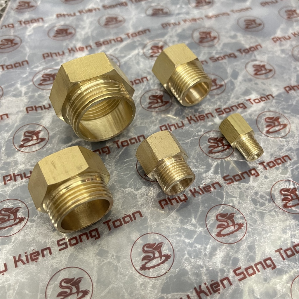 [LƠ NỐI REN] Khớp nối ren trong ren ngoài dân dụng BSP - Bằng đồng Brass Adaptor female to male Sơ mi cả rá ngược