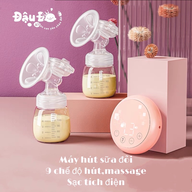2022.NEW♥️Máy hút sữa điện đôi tự động. Pin sạc tích điện