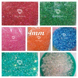 2000 Hạt góc cừ 4mm lấp lánh màu đẹp giá rẻ khoảng 100gr