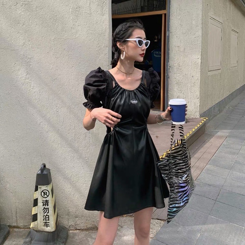 Váy da 2 dây ulzzang order