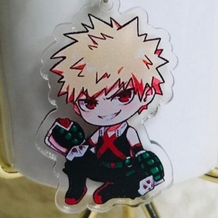 (new) ( Mica trong ) Móc khóa Boku no Hero Academia ver ngồi quà tặng xinh xắn dễ thương anime chibi