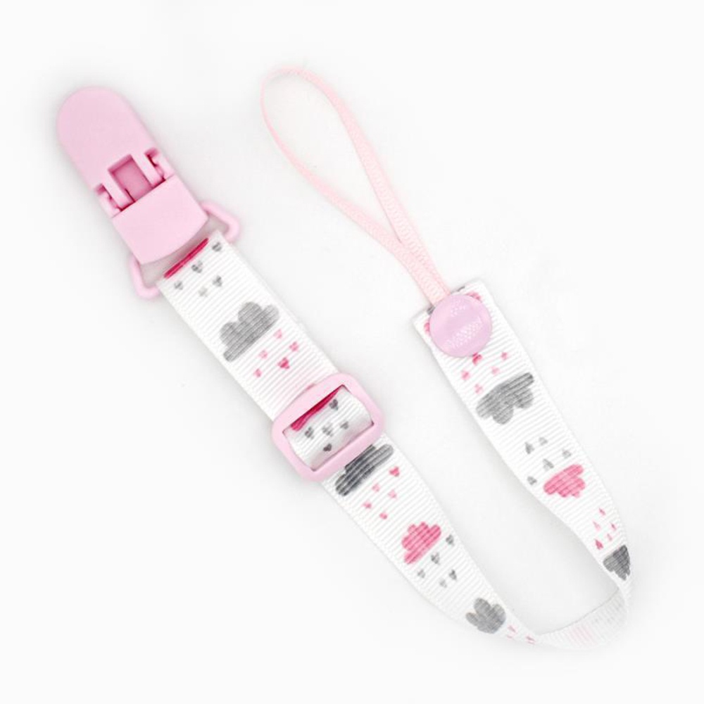 Dây treo ti giả, gặm nướu bằng vải có thể điều chỉnh độ dài cho bé (26-36cm)