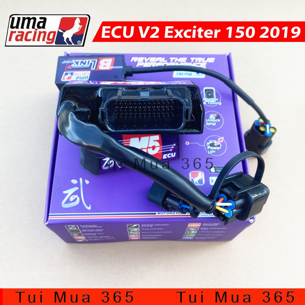 ECU UMA V2 RACING M5 BLUTOOTH CHO EXCITER 150cc năm 2019