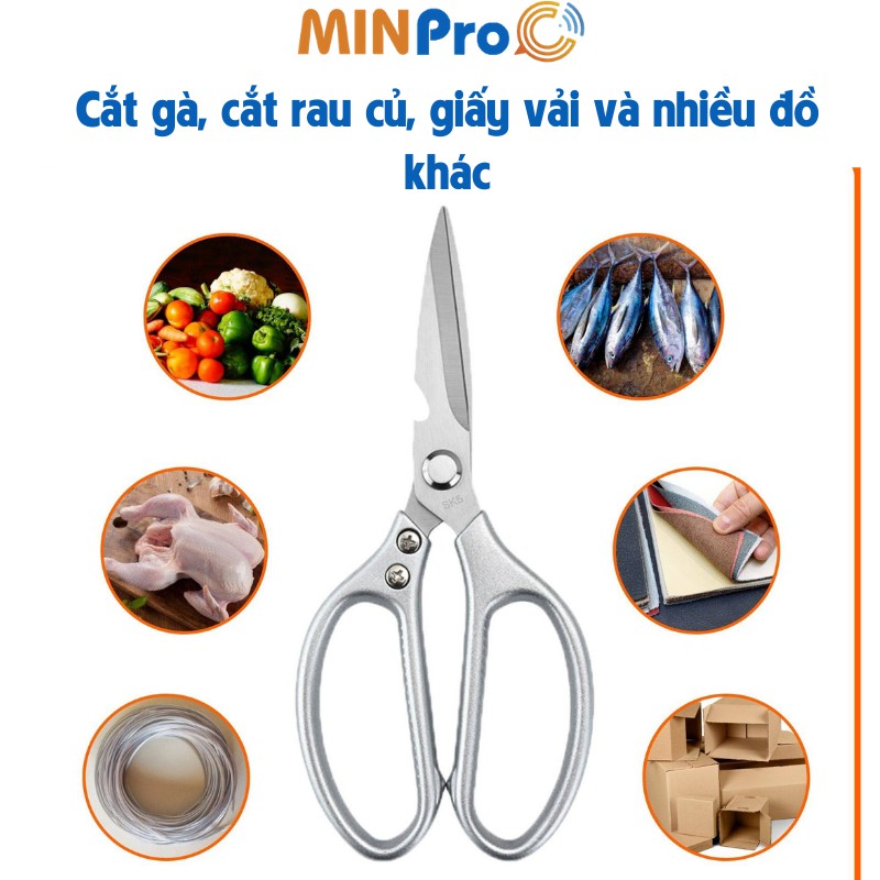 Kéo làm hàng, Soạn hàng hoá, Cắt tỉa cực sắc, chất liệu thép cao cấp - MINPRO