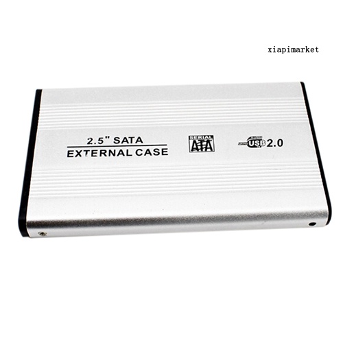 MAT_Portable USB 2.0 SATA Case 2.5 Inch Mobile External Hard Disk Drive HDD Enclosure