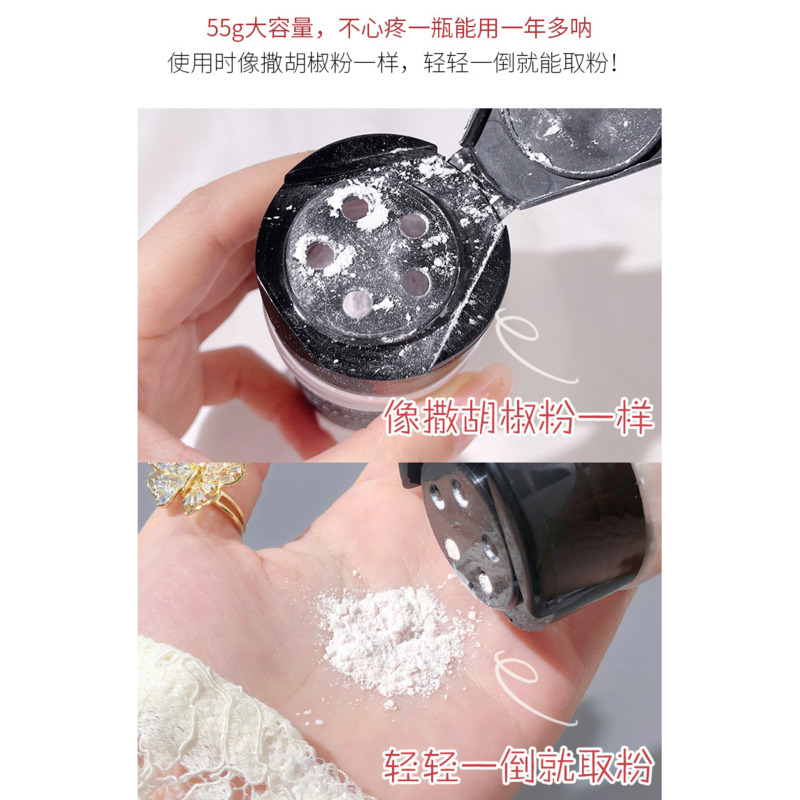 (Hàng Mới Về) Phấn Phủ Dạng Bột Màu Đen / Ớt Đỏ Kiểm Soát Dầu Hiệu Quả | BigBuy360 - bigbuy360.vn