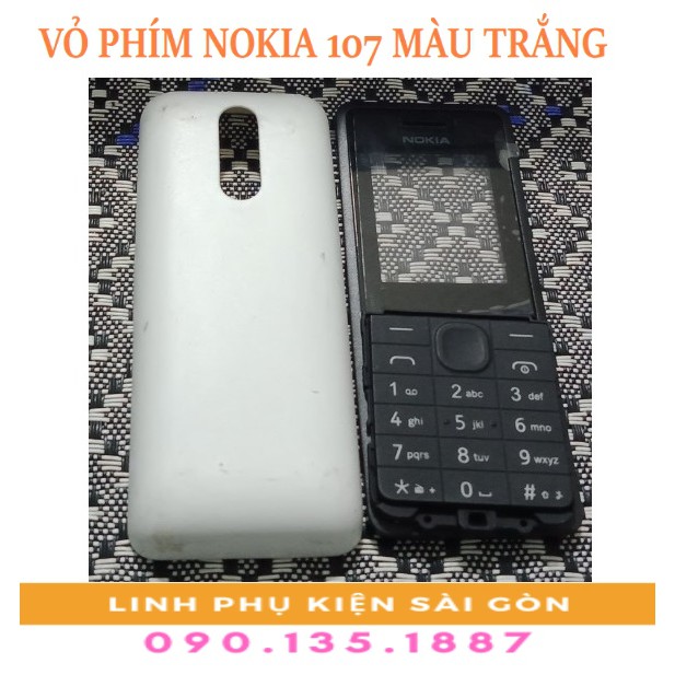 VỎ PHÍM NOKIA 107  MÀU TRẮNG