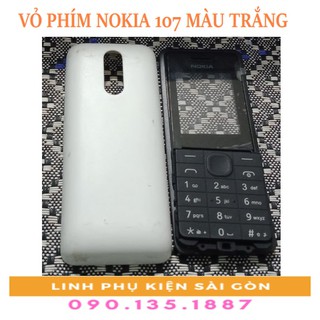 Vỏ phím nokia 107 màu trắng