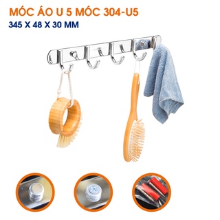 Móc áo u 5 móc Tovashu 304-U5 (5 móc) (Inox 304 - Bảo hành 20 năm)