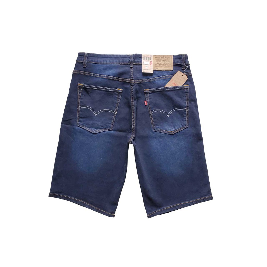 Short jean size lớn wash râu mèo