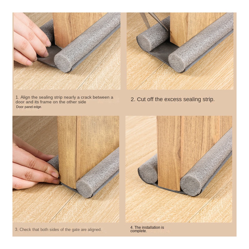 Cuộn Băng Dán Viền Cửa Bằng Xốp Cotton Cách Âm Chống Nước Có Thể Giặt Rửa