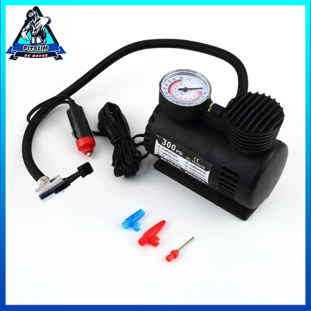 Máy Bơm Lốp Xe Hơi Cầm Tay Màu Đen 12v 300 Psi
