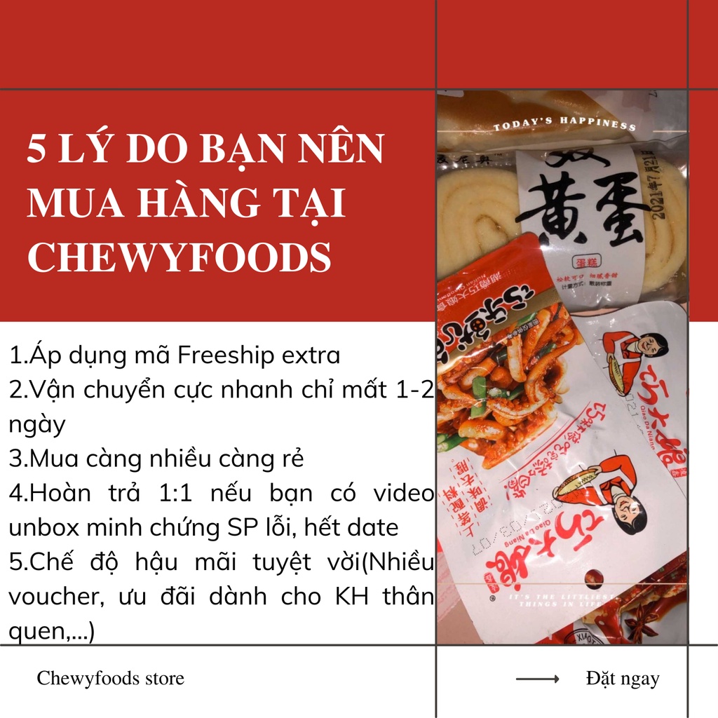 Mực xào cay Hồ Nam 12g - Râu mực xào cay Tứ Xuyên | BigBuy360 - bigbuy360.vn