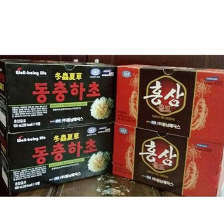 [Mã GROSALE2703 giảm 8% đơn 250K] Combo 20 Chai Nước Sâm + 20 Chai Nước Đông Trùng Hàn Quốc