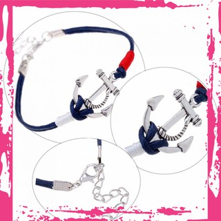 Vòng tay thiết kế 2 lớp dây mặt hình mỏ neo - phukienxinh894