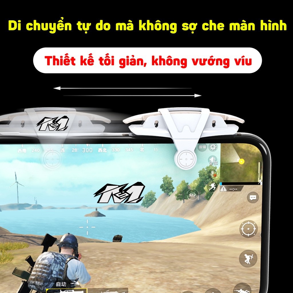 Nút bắn pubg , free firee fire,  trigger phong cách M9- phụ kiện chơi game tay cầm kiêm nút bấm hỗ trợ cho gaming 2022