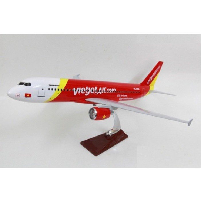 Mô hình máy bay tĩnh loại lớn Airbus A320 Vietjet Air