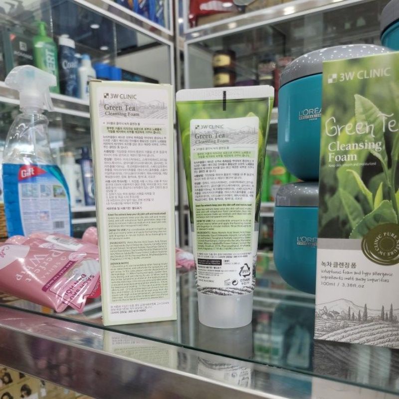 Sữa rửa mặt 3W Clinic Green Tea Cleansing Foam 100ml