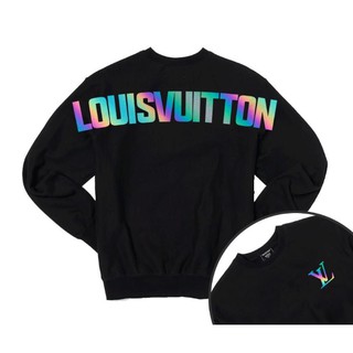 Áo Sweater phản quang in chữ hai mặt LV [FREESHIP] Áo sweater dày dặn, áo sweater nam nữ đẹp,áo đôi đẹp