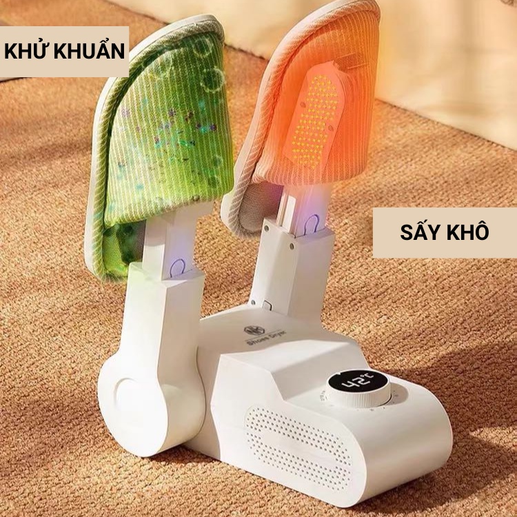 Máy sấy giày đa năng khử mùi, khử khuẩn bằng tia UV chính hãng bảo hành 12 tháng