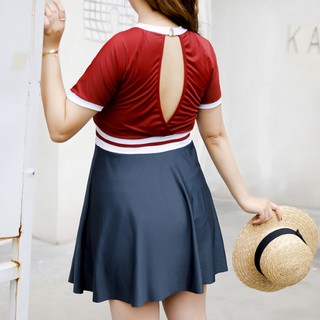 BS6126_Đồ bơi đỏ thể thao big size