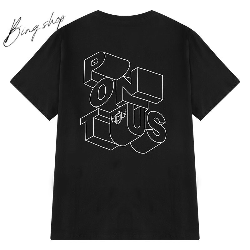 Áo thun tay lỡ Unisex form rộng vải mát có size Bingshop
