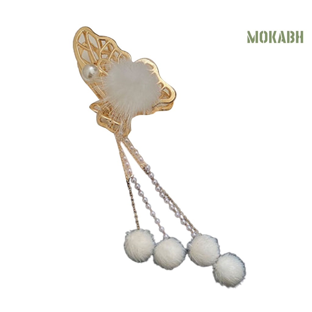 Kẹp Tóc Hình Bướm Đính Ngọc Trai Giả Thời Trang Cho Nữ