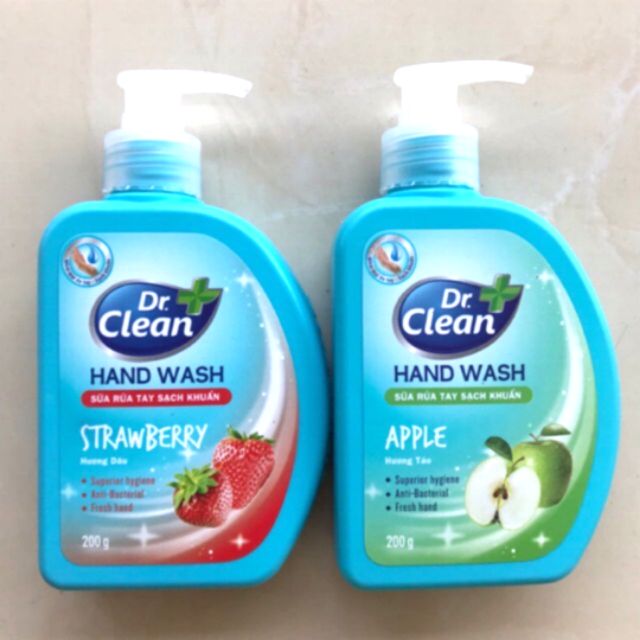 (Nắp bật) Combo 2 chai Sữa rửa tay sạch khuẩn DR.CLEAN