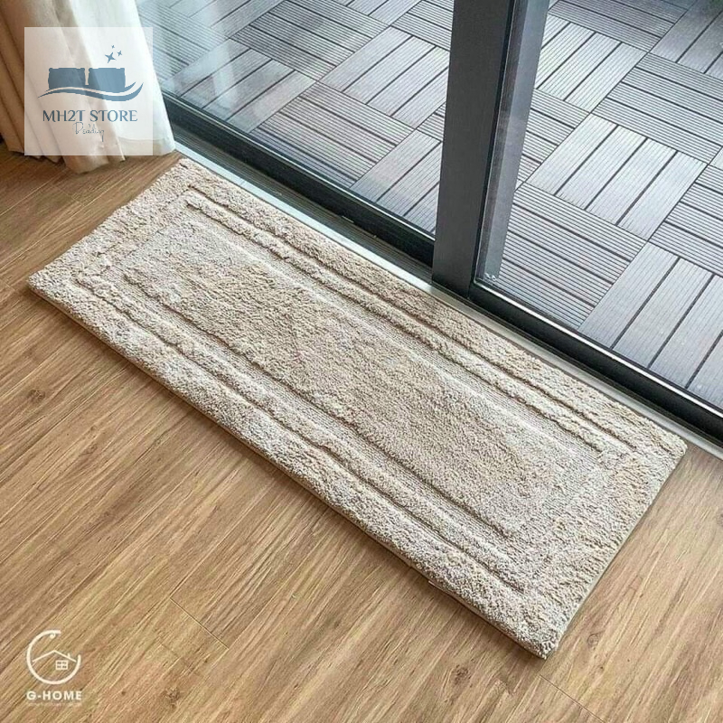 Thảm lau chân, thảm decor  sợi bông cotton 100% siêu mềm mại-2 kích thước 40x60/40x120cm SHOP MH2T STORE