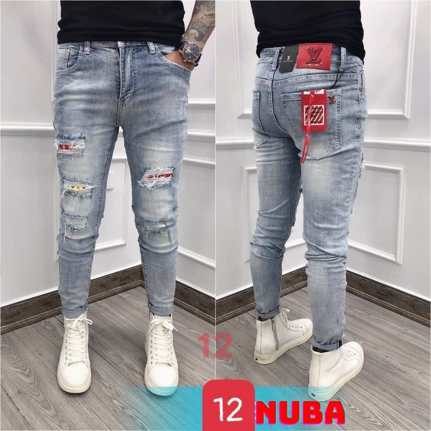 Quần jean nam cao cấp đẹp giá rẻ giống hình giống mẫu,quần bò NUBA 40 | BigBuy360 - bigbuy360.vn