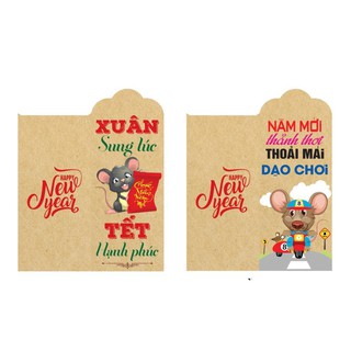 [Hót] Bộ 200 Lì Xì Tết Xi Măng 2020 ( Chia Đều Các Mẫu ) .