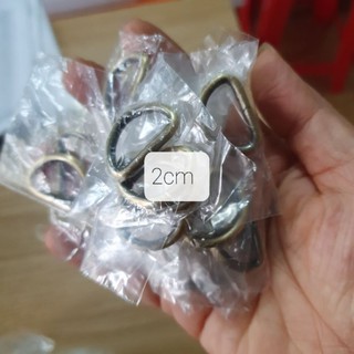 Set 5 bộ /10c Khoen chữ D loại tốt size từ 2cm đến 5cm