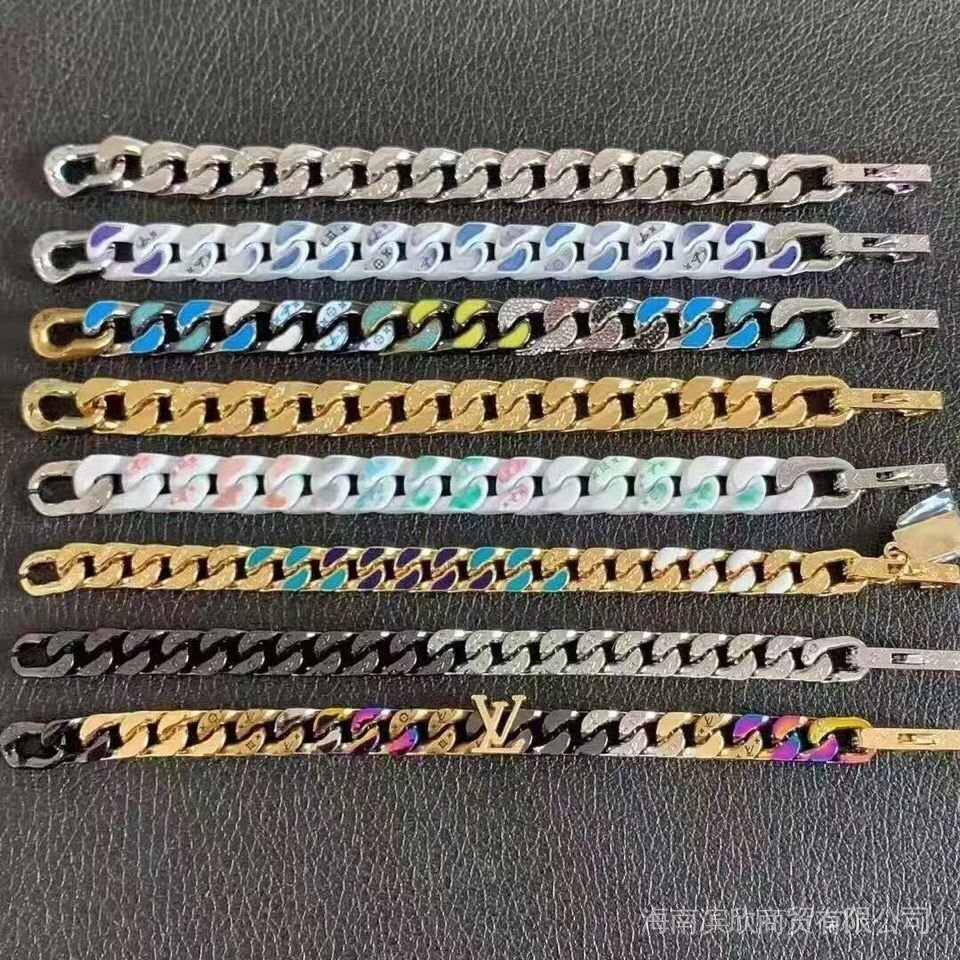 Vòng đeo tay thép phong cách Vuitton châu Âu