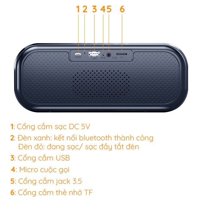 [RẺ NHẤT SHOPEE] Loa Bluetooth KHông Dây MC H9 Cầm Tay, Hiệu Ứng Đen Led Mắt Cú, Âm Thanh Cực Đập Cực Căng