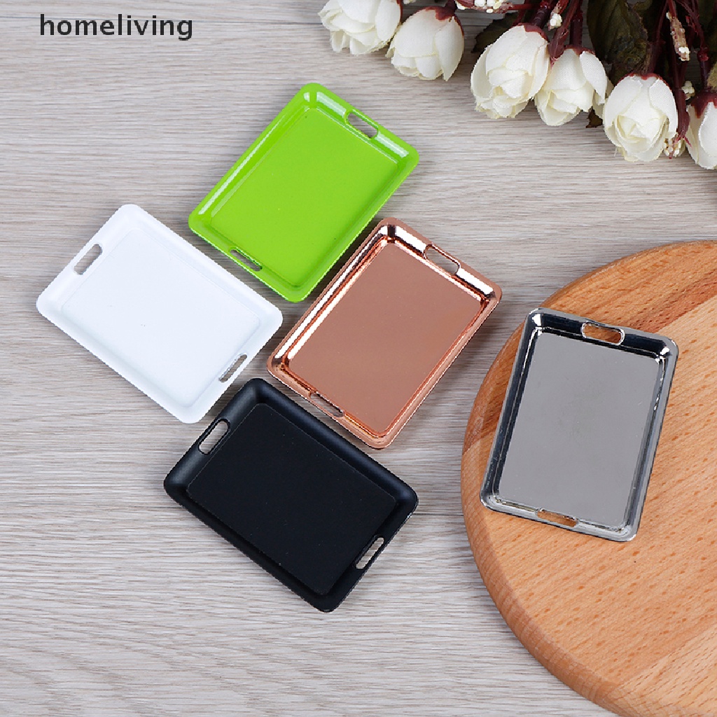 Khay Kim Loại Mini 1: 12 42mm * 60mm Trang Trí Nhà Búp Bê